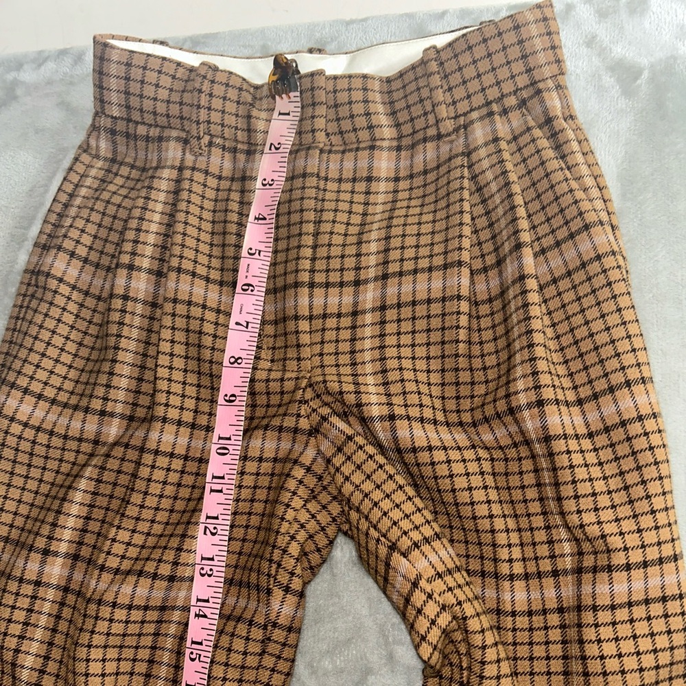 Wilfred aritzia wool blend plaid wide leg trousers - Picture 6 of 11